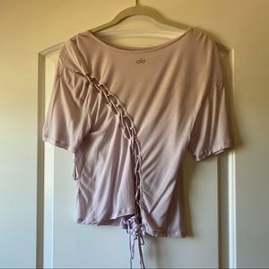 ALO Lilac Braided Top